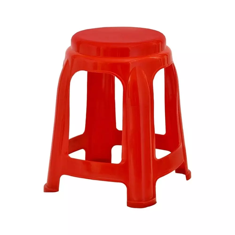 Italica Plastic Stool 19 inch (482.6 mm) Red Color, 999 / 9702
