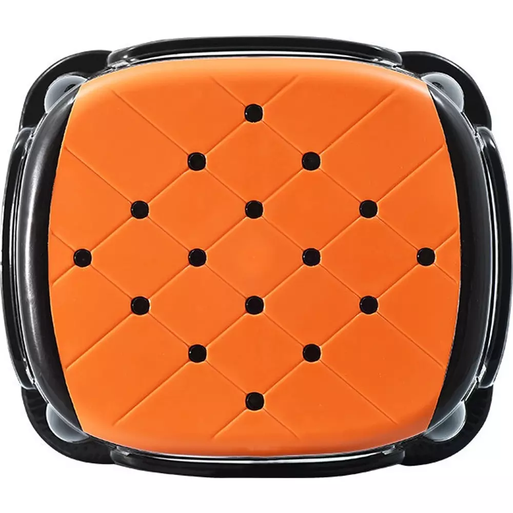 swagath-stool-plastic-45x295x295-cm-12-kg-orange-seat-with-black-body-pre-assembled-for-cafeteria-kitchen-houeshold-work-and-outdoor-use