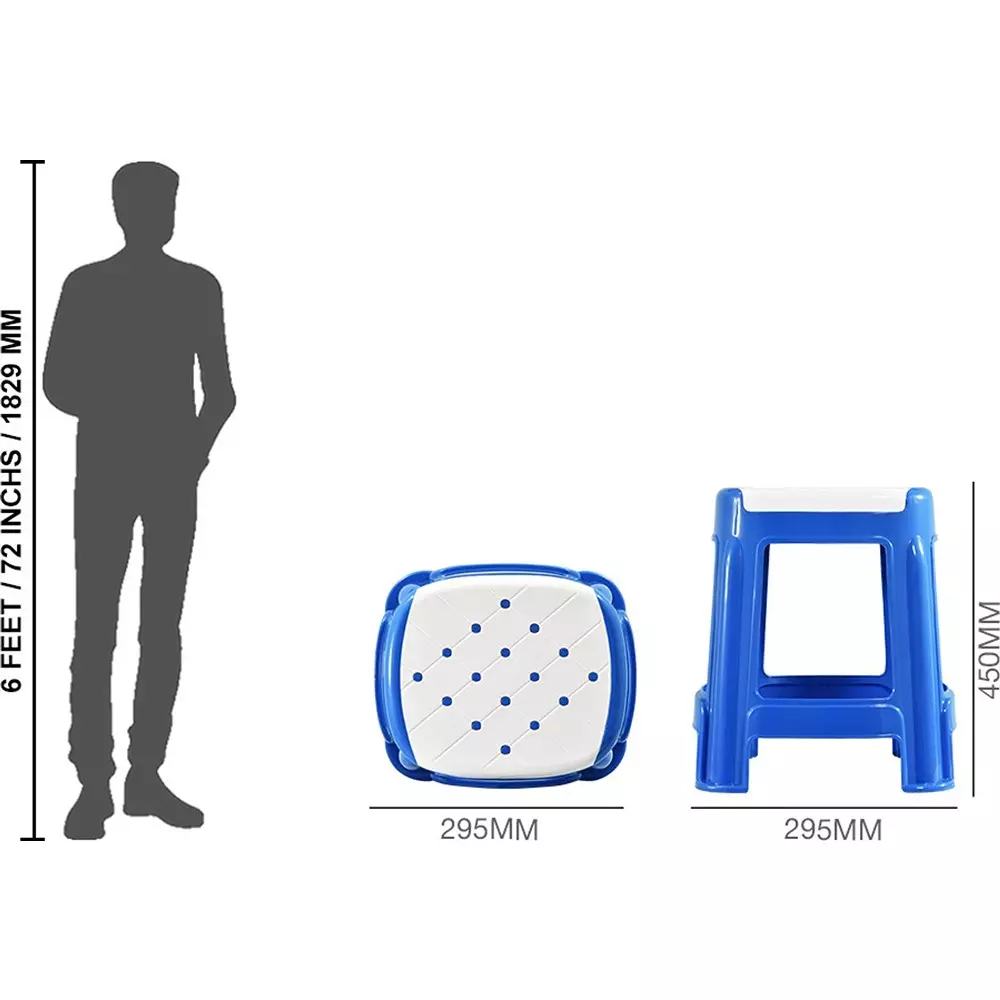 swagath-stool-plastic-45x295x295-cm-12-kg-white-seat-with-blue-body-pre-assembled-for-cafeteria-kitchen-houeshold-work-and-outdoor-use