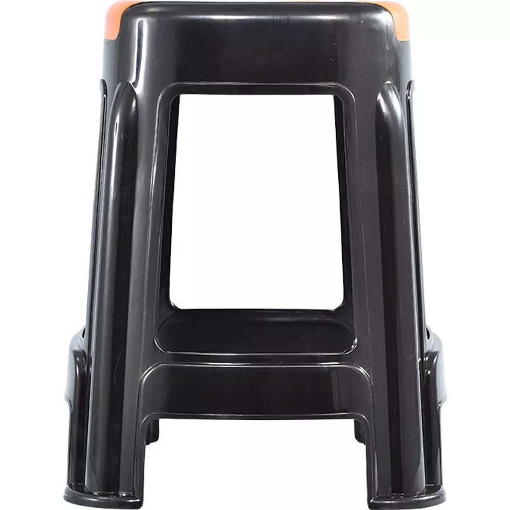 swagath-stool-plastic-45x295x295-cm-12-kg-orange-seat-with-black-body-pre-assembled-for-cafeteria-kitchen-houeshold-work-and-outdoor-use-pack-of-4-pcs