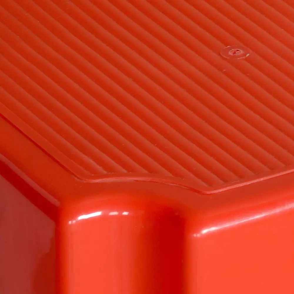 Nilkamal STL07  Plastic  Stool (Bright Red)