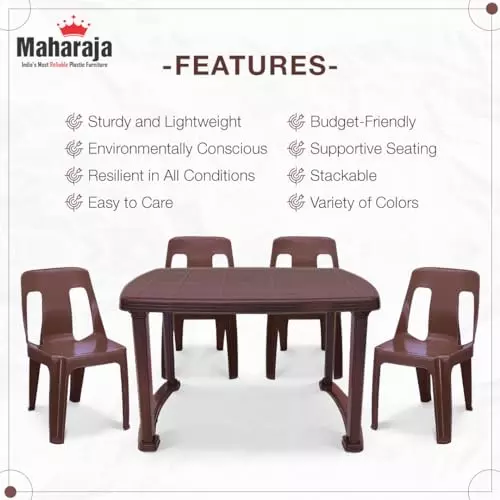 maharaja-bahubali-4-seater-chair-dining-table-kit-with-arm-rest-brown-plastic-for-home-school-garden-office-din_bahubali_brown-4