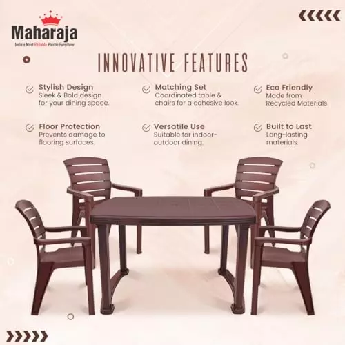 maharaja-4-seater-chair-dining-table-kit-with-arm-rest-brown-plastic-for-home-school-garden-office-din_101_brown-4
