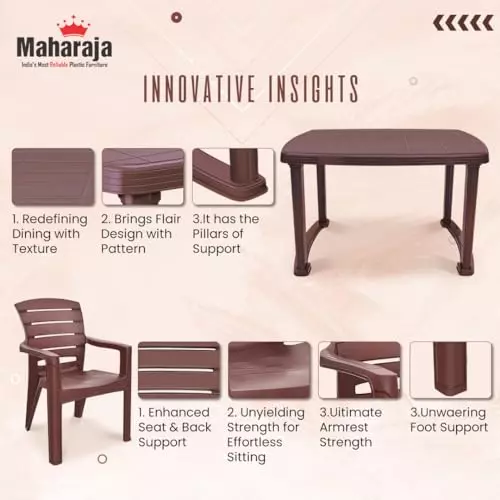 maharaja-4-seater-chair-dining-table-kit-with-arm-rest-brown-plastic-for-home-school-garden-office-din_101_brown-4
