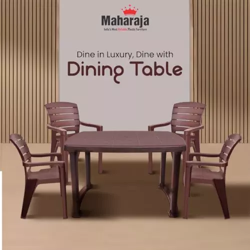 maharaja-4-seater-chair-dining-table-kit-with-arm-rest-brown-plastic-for-home-school-garden-office-din_101_brown-4