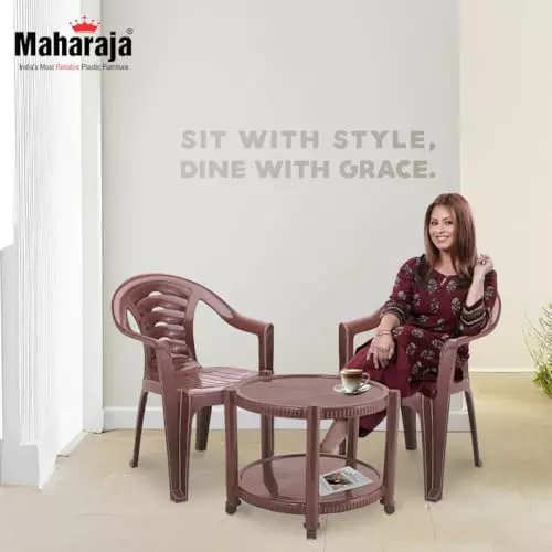 maharaja-chairs-with-matching-table-kit-with-arm-rest-stylish-sturdy-brown-plastic-for-home-school-garden-office-t5_sunrise-brown-pk4