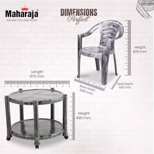 maharaja-chairs-with-matching-table-kit-with-arm-rest-stylish-sturdy-silver-plastic-for-home-school-garden-office-t5_sunrise-silver-pk4