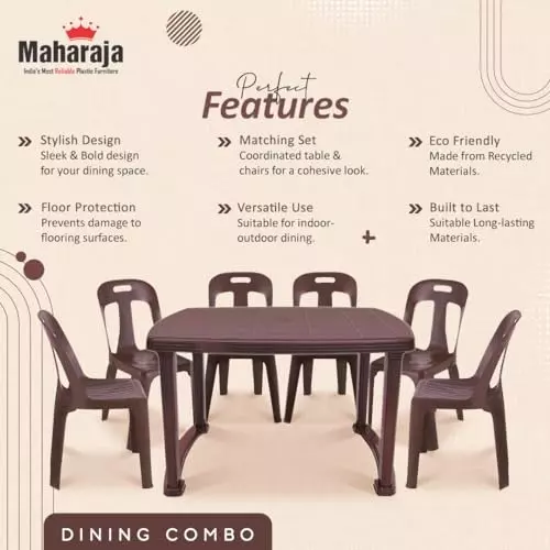 maharaja-crysta-dining-table-with-6-chairs-plastic-for-indoor-outdoor-dining-brown