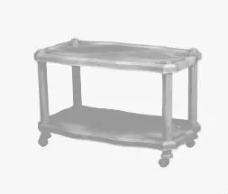 Nilkamal CENTBLE 4 Plastic Center Table Carara