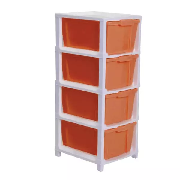 Supreme Chest Polypropylene Orange Multipurpose Trolley