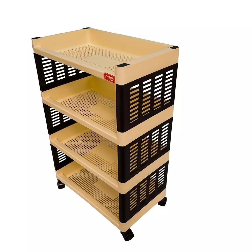 Mango 4 Slot Big Multi-Purpose Rack 7721.6x17399x23241 mm, Ivory