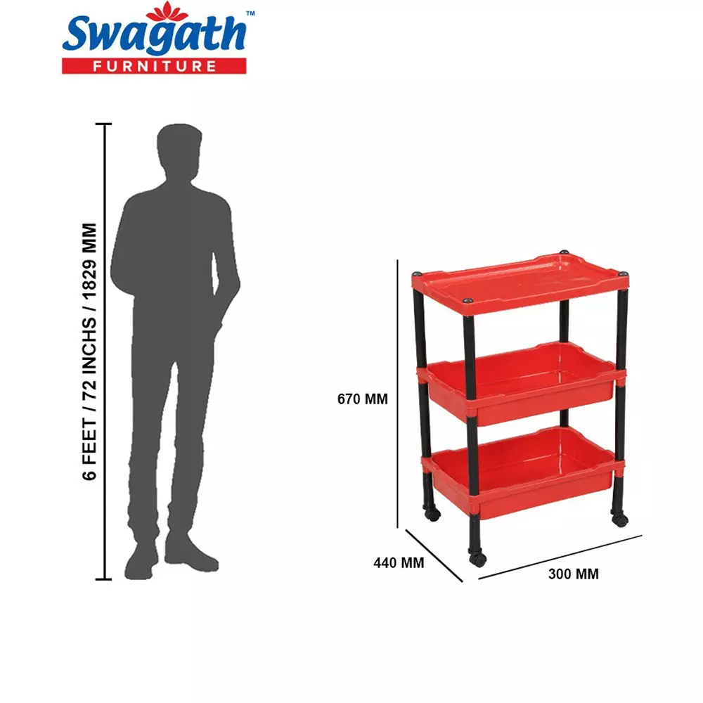 swagath-wheel-type-3-shelves-plastic-furniture-trolley-red-for-fruits-vegetables-clothes-books-trl-03-br-5-pack-of-5