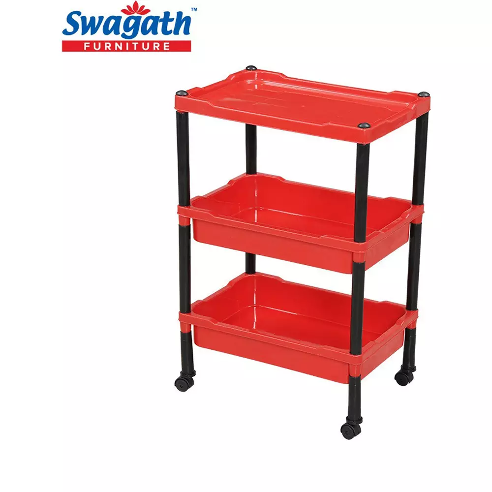 swagath-wheel-type-3-shelves-plastic-furniture-trolley-red-for-fruits-vegetables-clothes-books-trl-03-br-5-pack-of-5