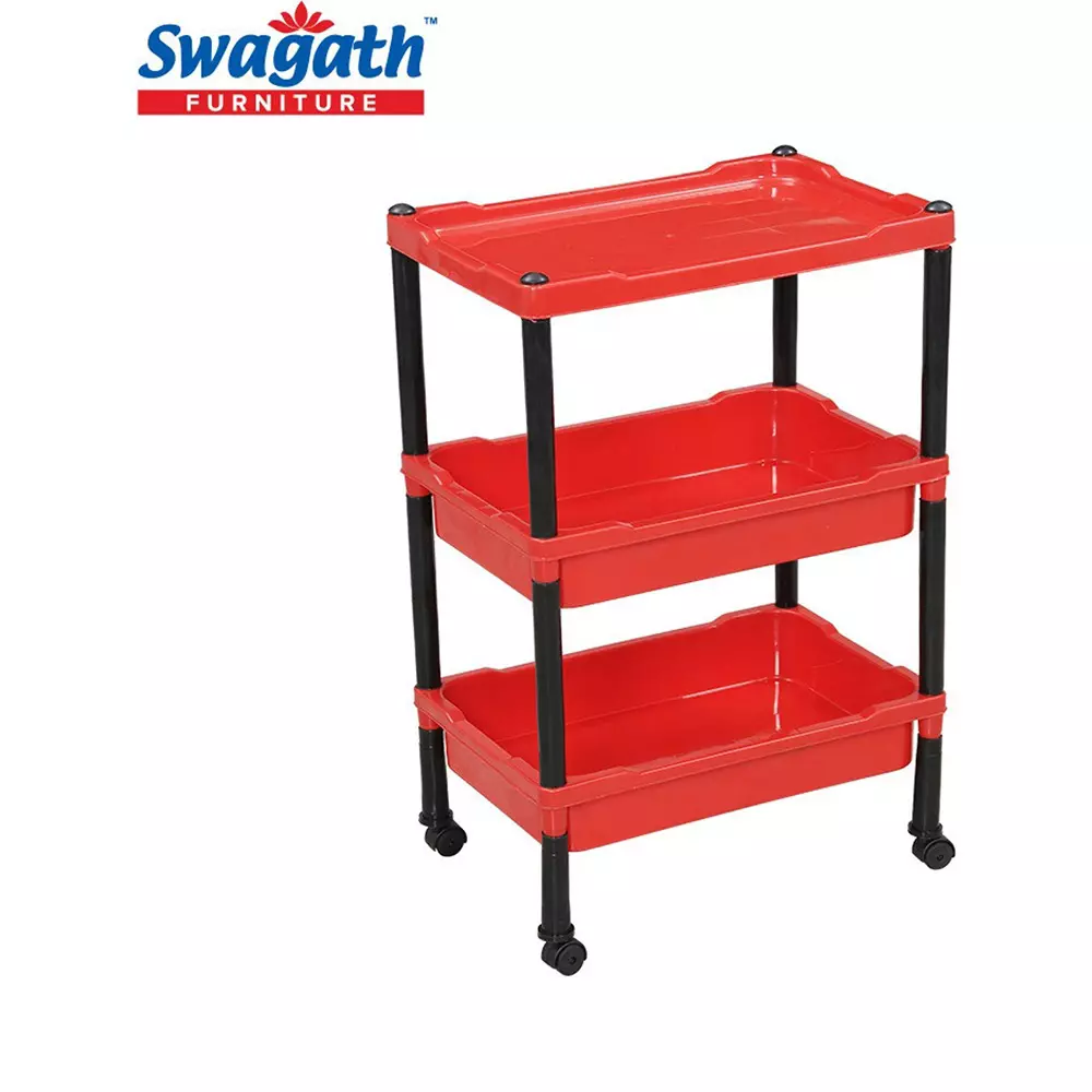 swagath-wheel-type-3-shelves-plastic-furniture-trolley-red-for-fruits-vegetables-clothes-books-trl-03-br-5-pack-of-5