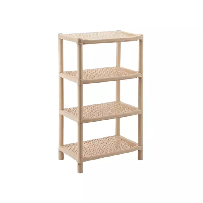 Ankur Step Rack-4 High Grade Polypropylene Virgin Plastic Body and Beige Color for Homes, Shops & More