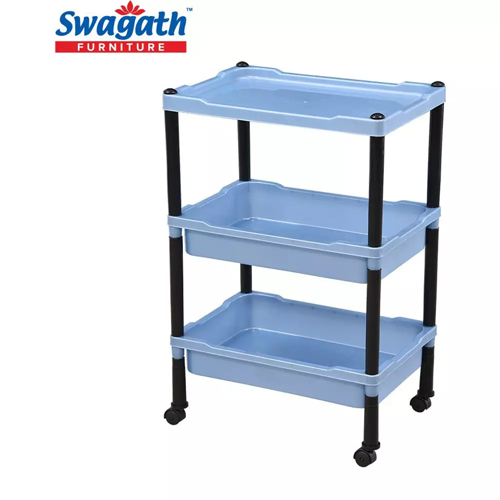 swagath-wheel-type-3-shelves-plastic-furniture-trolley-blue-for-fruits-vegetables-clothes-books-trl-03-lpbl-5-pack-of-5