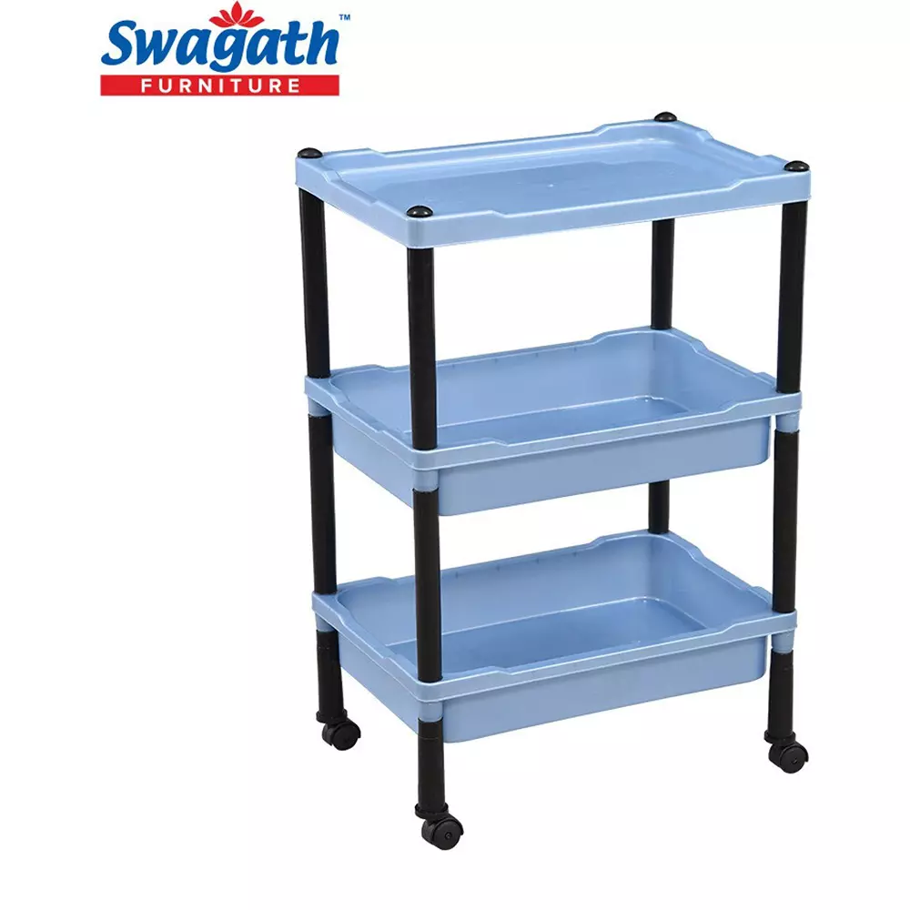 swagath-wheel-type-3-shelves-plastic-furniture-trolley-blue-for-fruits-vegetables-clothes-books-trl-03-lpbl-5-pack-of-5