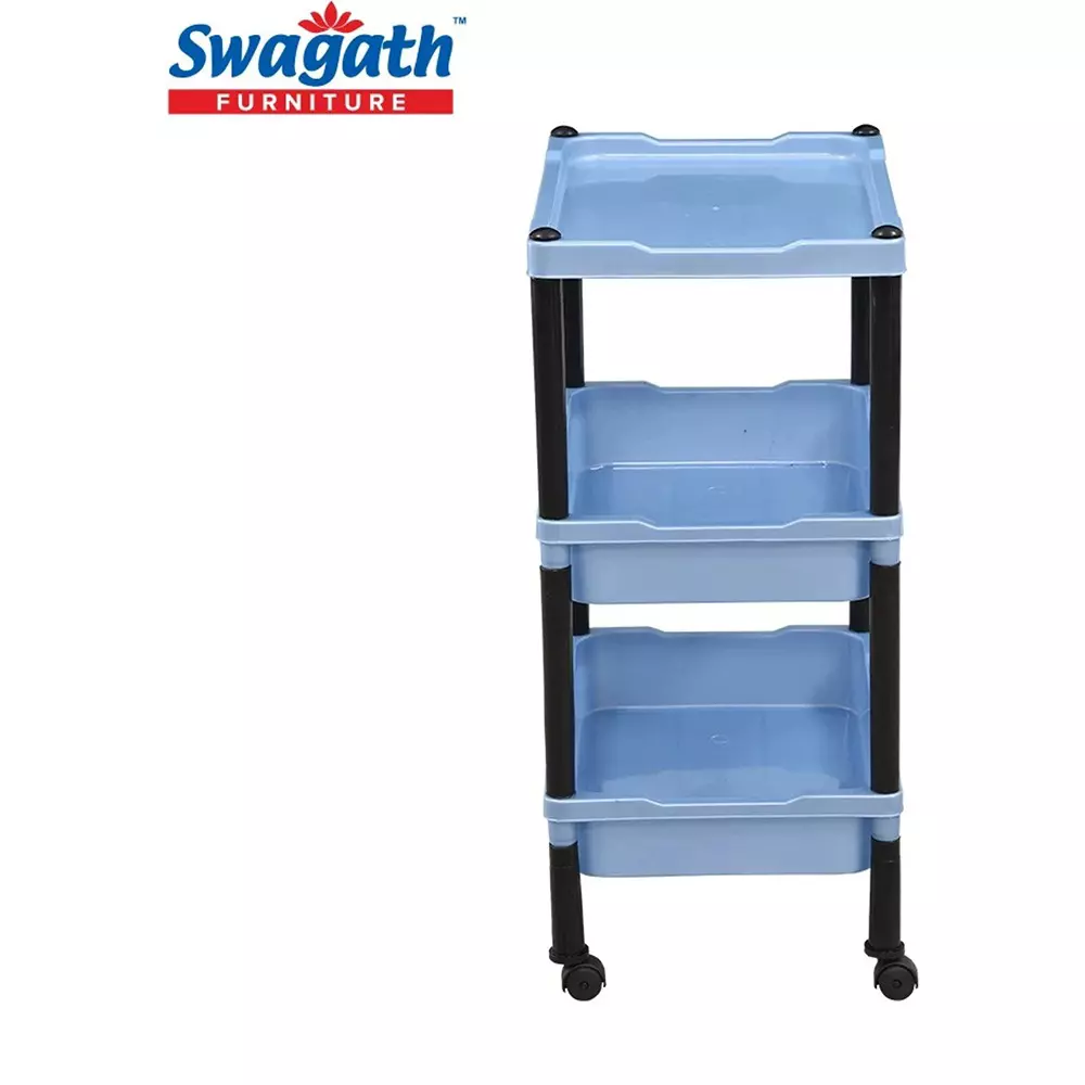 swagath-wheel-type-3-shelves-plastic-furniture-trolley-blue-for-fruits-vegetables-clothes-books-trl-03-lpbl-5-pack-of-5