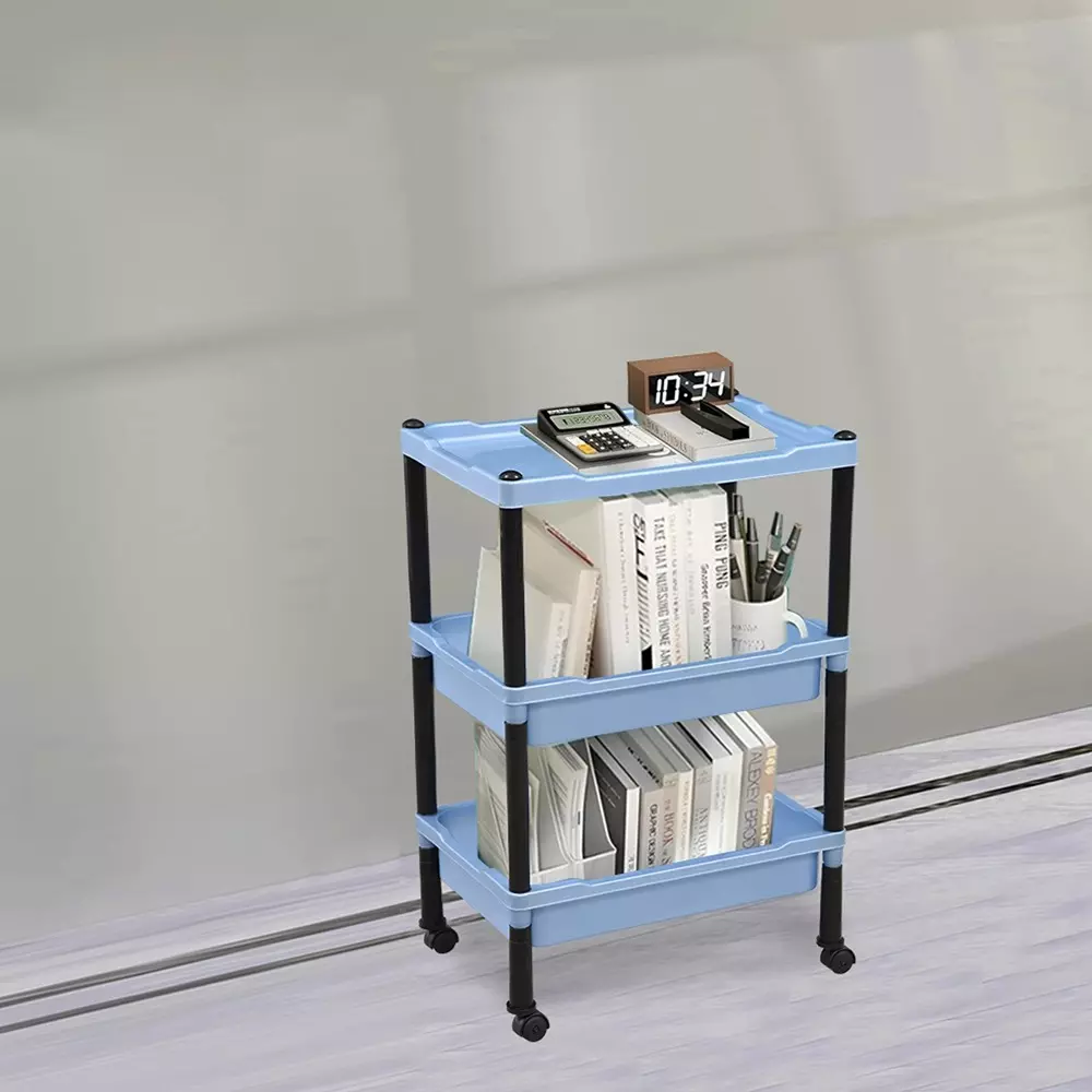 swagath-wheel-type-3-shelves-plastic-furniture-trolley-blue-for-fruits-vegetables-clothes-books-trl-03-lpbl-5-pack-of-5