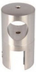 Hafele 981.20.510 SS Mat Finish Glass End Support