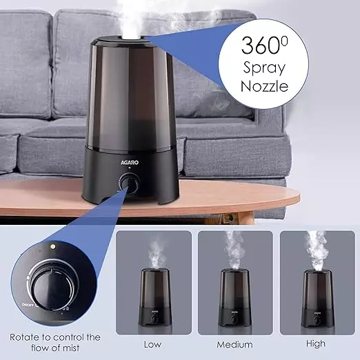 Agaro Verge Humidifier 2.5 L Black, 33492