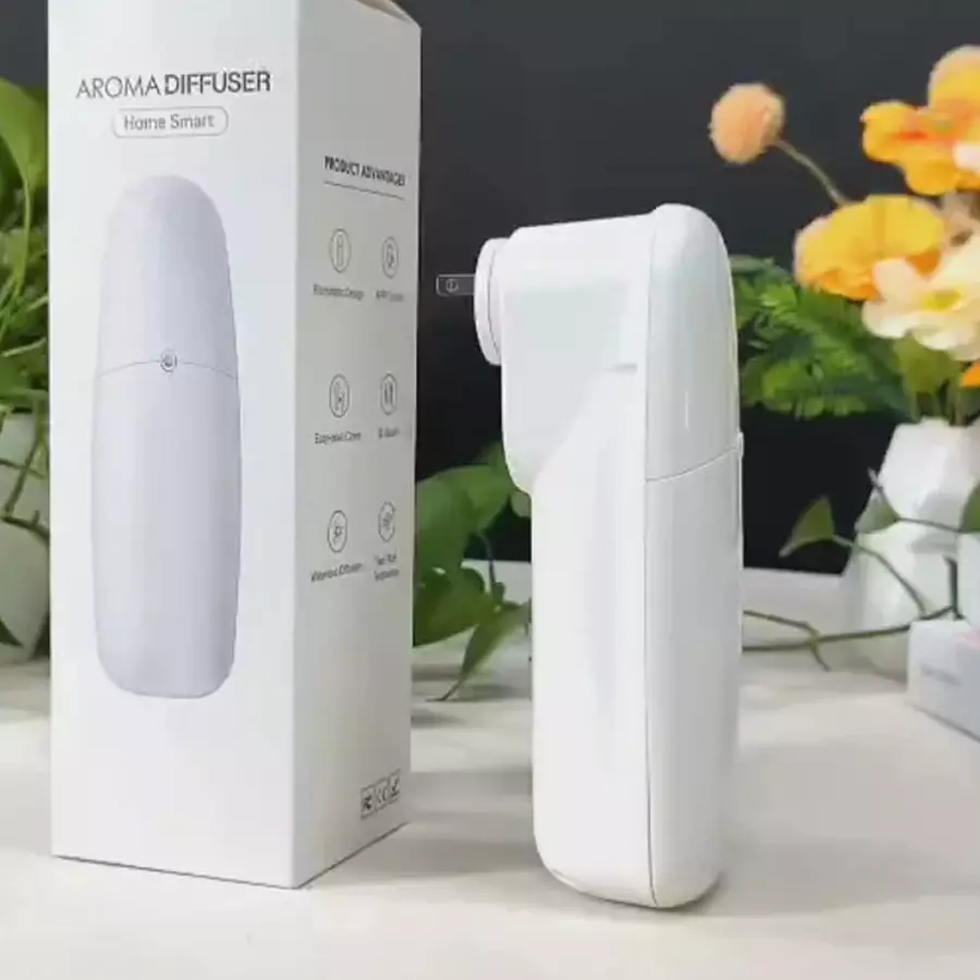 AURA DECOR Plug2 Smart Aroma Diffuser 130 ml Capacity 300 m³ Coverage Area White