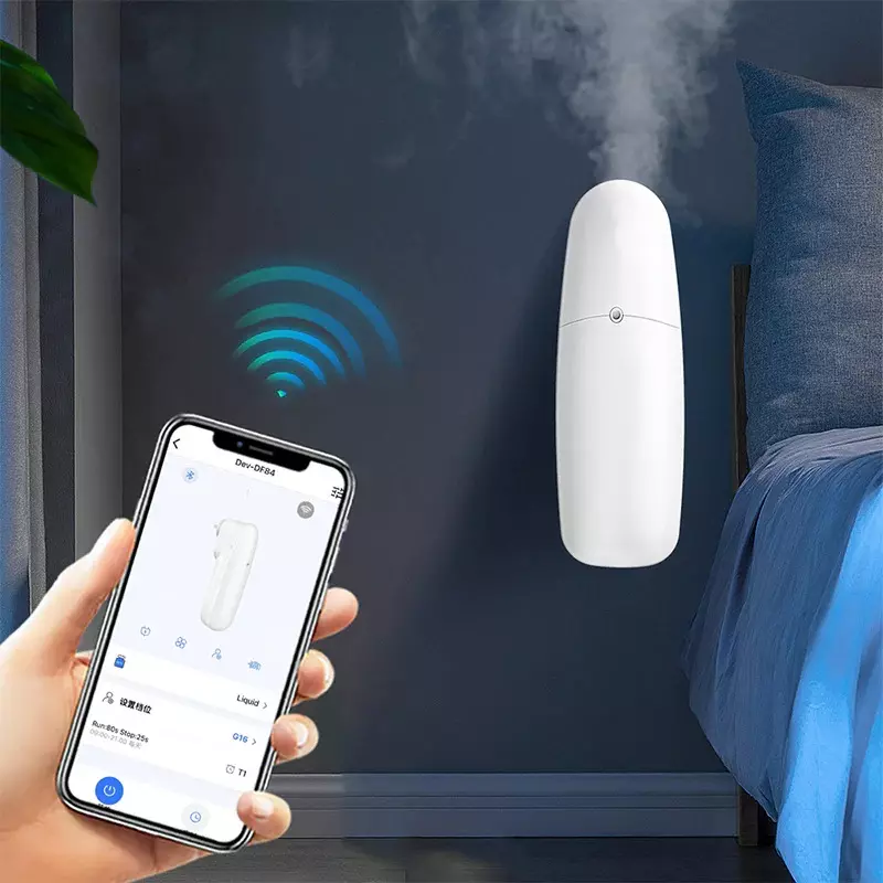 AURA DECOR Plug2 Smart Aroma Diffuser 130 ml Capacity 300 m³ Coverage Area White