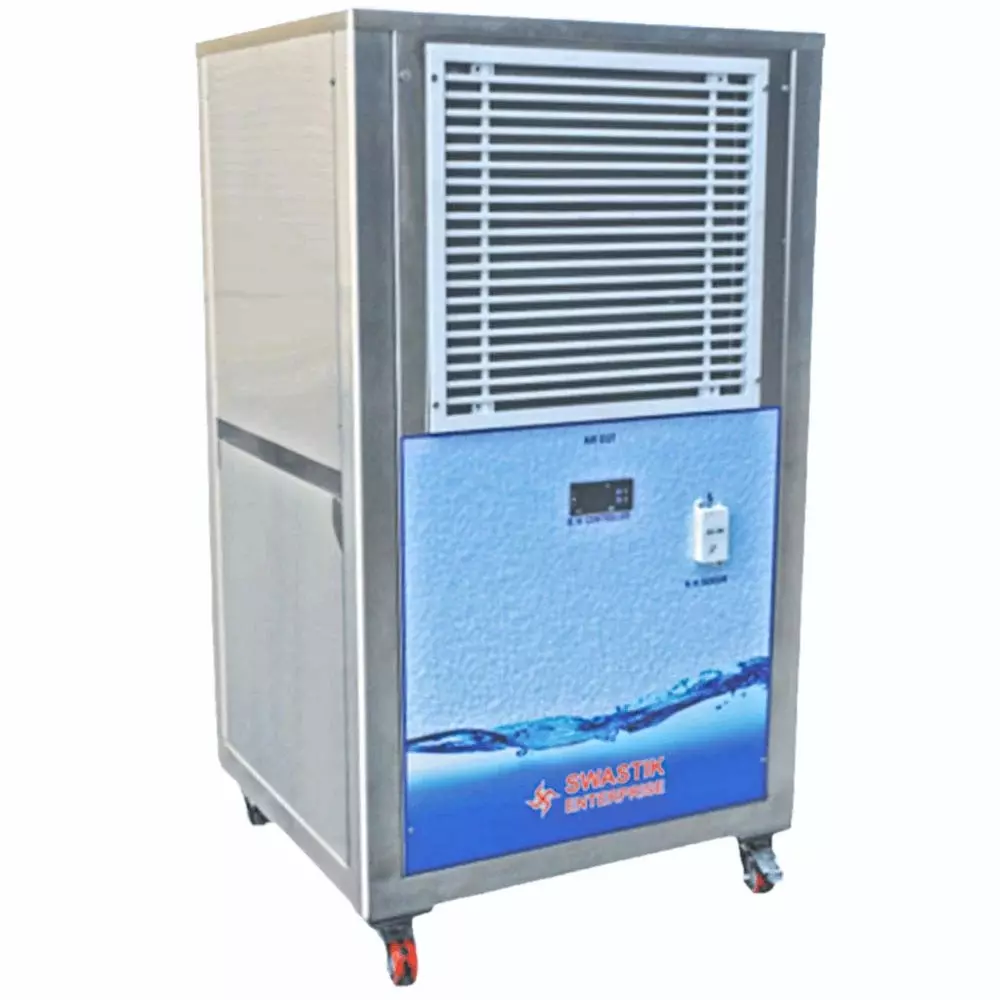 Swastik Portable De-Humidifier R-134 A, 20 to 24° C, with Hotgas, @30° C & 80% RH 300 Liters / day Moisture Extraction Capacity, Stainless Steel 304