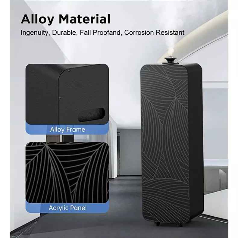 AURA DECOR Intelligent Tower Scent Diffuser 1000 ml Capacity 5000 m³ Coverage Area Black, AS3000