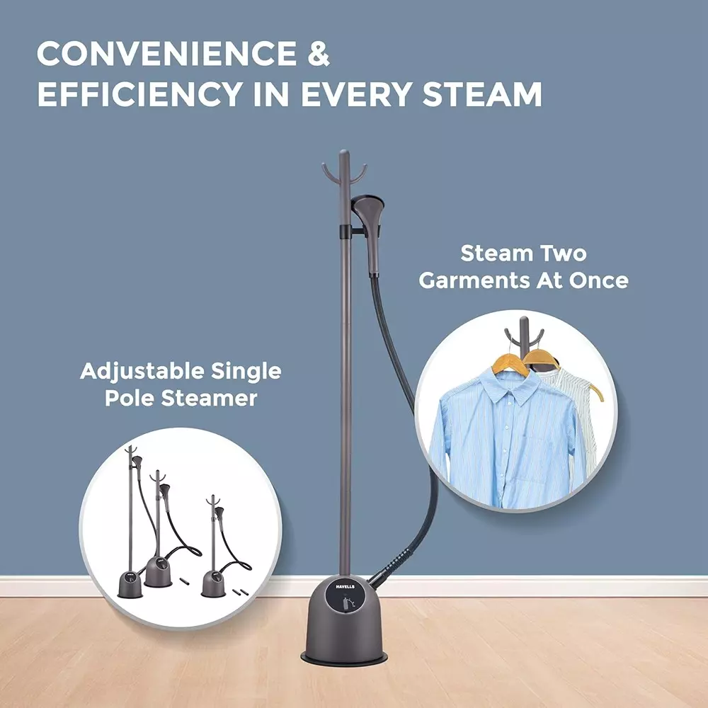 Havells Fyber 1600 W Garment Steamer Purple 1.3 L Tank Capacity, GHGGSDGU160