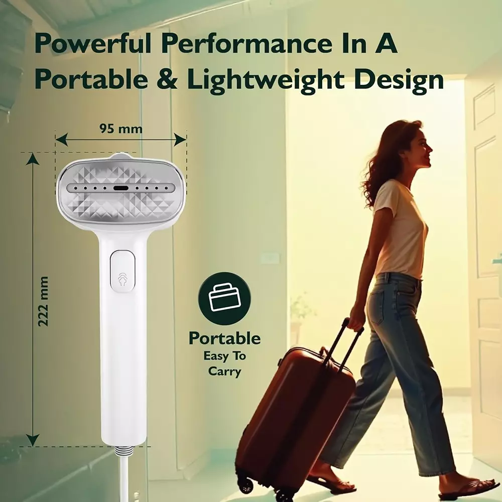 Havells Vela 110 W Handheld Garment Steamer White 100 ml Tank Capacity, GHGGSDDW110