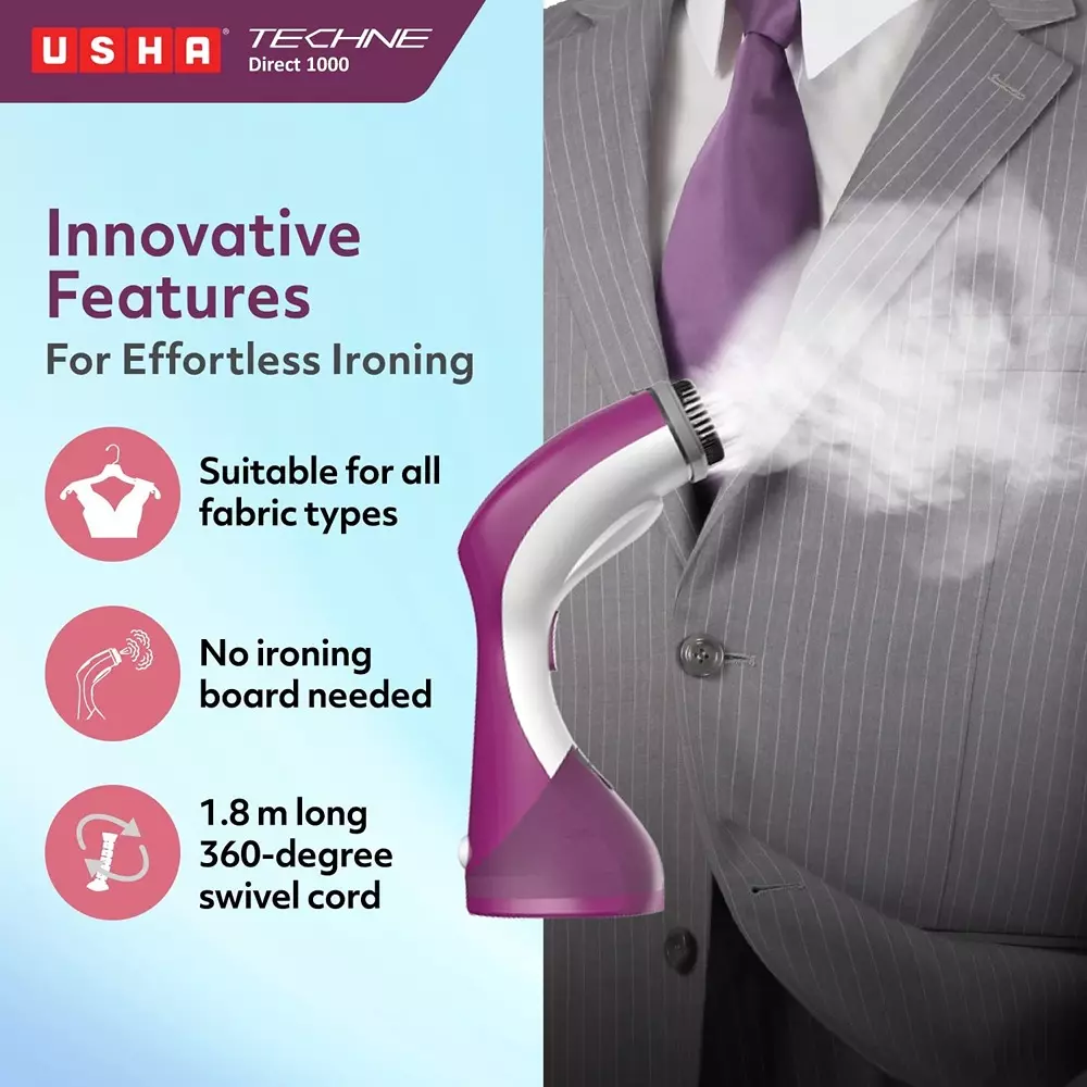 usha-techne-direct-920-w-garment-steamer-handheld-portable-200-ml-tank-purple-white-techne1000