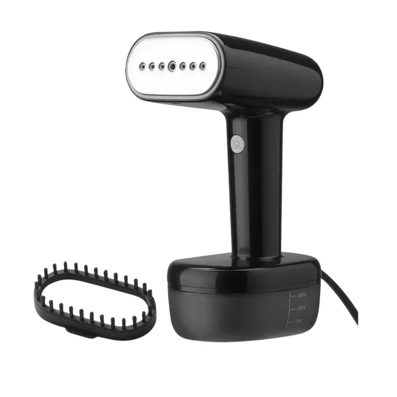 Agaro Icon Handheld Garment Steamer 1800 W with 260 ml Detachable Water Tank & Fabric Brush, Black