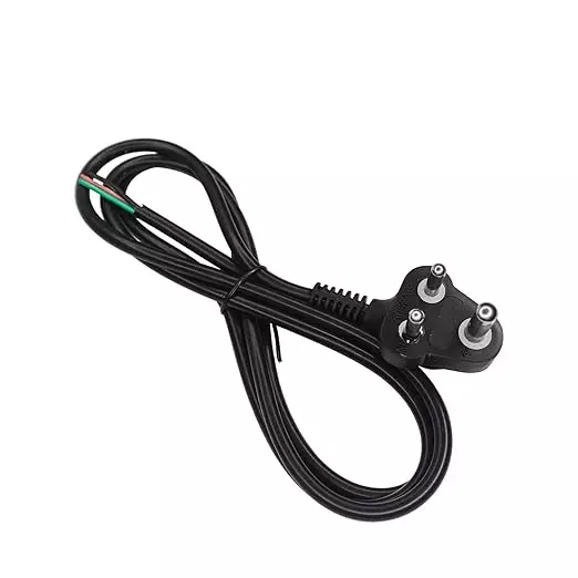 ISTRI 3 Pin Extension Power Cord 0.75 m, 1 sq mm, 3 Core, 6 A Plug for Commercial Gravity Bottle Steam Iron, Black