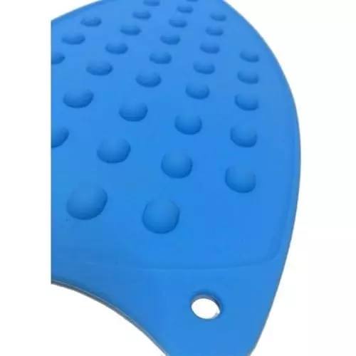 ISTRI Steam Iron Rest Plate with Silicon Pad Jumbo Size Blue 12x6x1 cm ‎Tabletop Mount Silicone for Commercial & Industrial Use