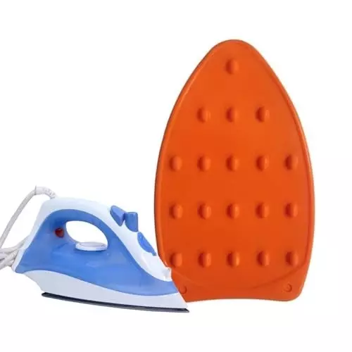 ISTRI Steam Iron Rest Plate Orange 12x6x1 cm ‎Tabletop Mount Silicone Silicone for Commercial & Industrial Use