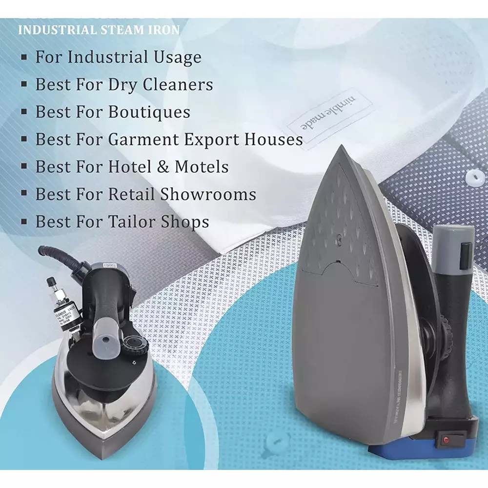 Silti  ES300L Silti Indusrial Electric Steam iron 1800W with 4L Water Tank Big Base Heavy Duty