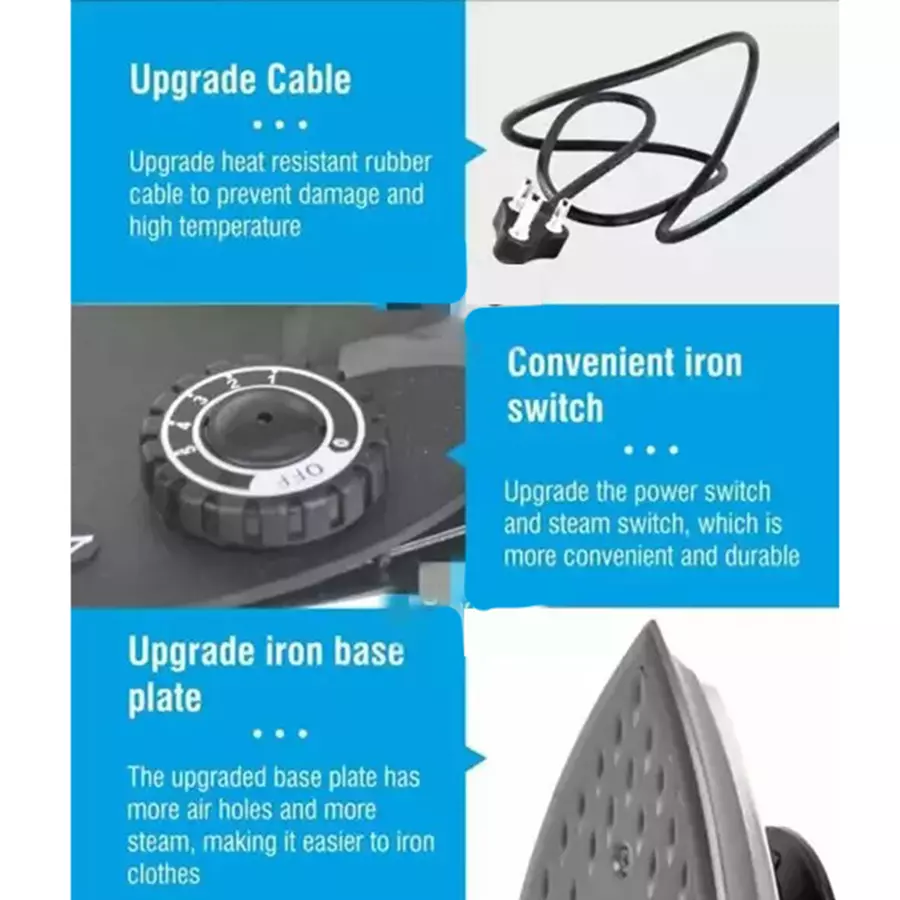 Silverstar ES 300 Indusrial Electric Steam Iron 1000W with 4L Water Tank Heavy Duty