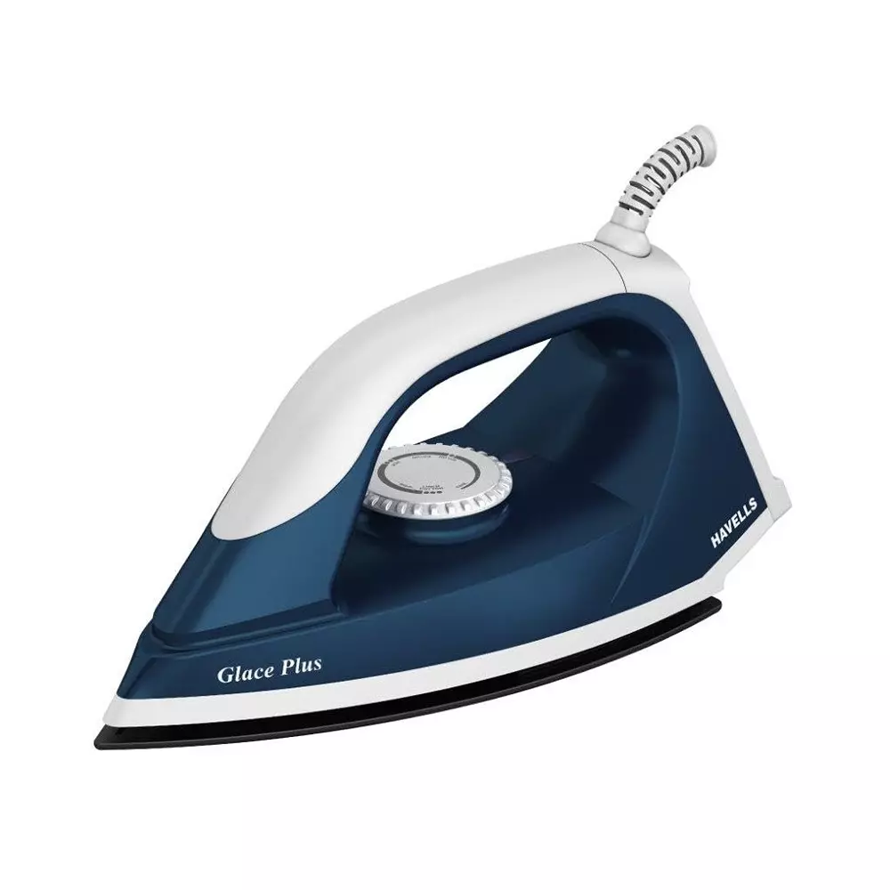 Havells Glace Plus 1000 W Non Stick Coated Dry Iron Blue GHGDIBUB100