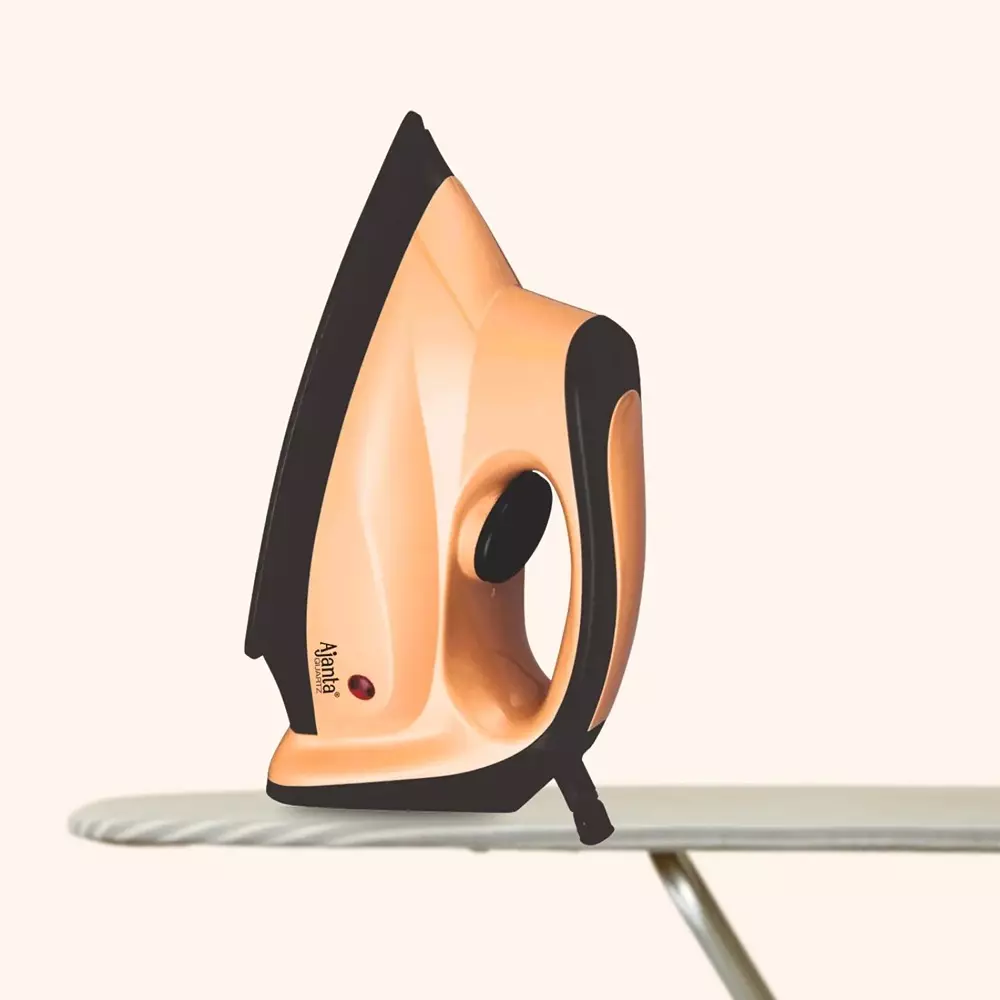 ajanta-quartz-maxglide-dry-iron-1000-w-with-adjustable-temperature-comfortable-grip-choco-brown