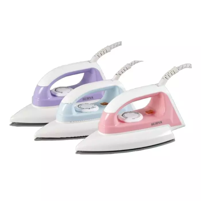 Surya Hero plus 800 W Blue Dry Iron with Thermal Fuse for Extra Safety