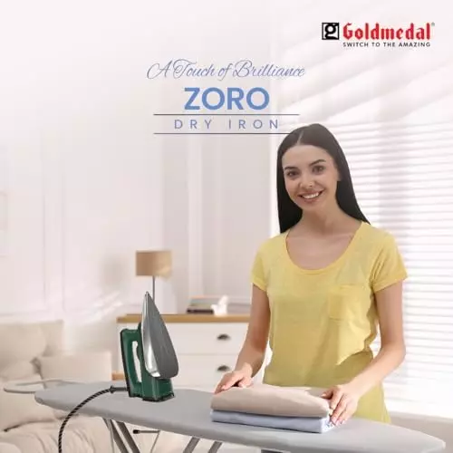 Goldmedal Zoro Dry Iron 1000 W Green, DIM1100WP006-GRN