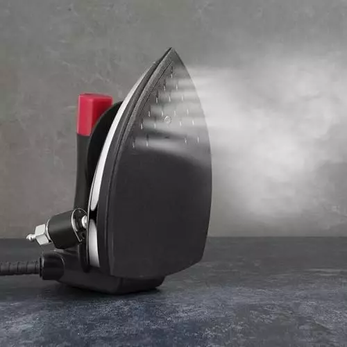 ISTRI Dyna Pro Steam Iron with Water Tank & Rest Pad Gravity Bottle Feed 4 L Red 1250 W ‎Stainless Steel 230 V for Commercial & Industrial Use