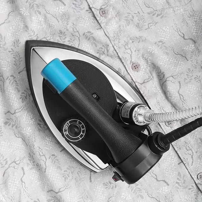 ISTRI Dyna Pro Steam Iron with Water Tank & Rest Pad Gravity Bottle Feed 4 L Blue 1250 W ‎Stainless Steel 230 V for Commercial & Industrial Use