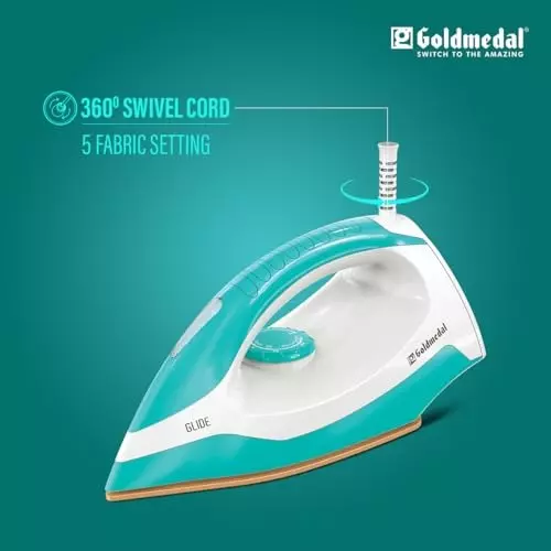 Goldmedal Glide Dry Iron 1100 W Turquoise Blue, DIP1100WS001-TUB