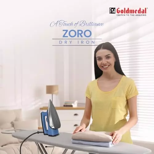 Goldmedal Zoro Dry Iron 1000 W Blue, DIM1100WP006-BLU