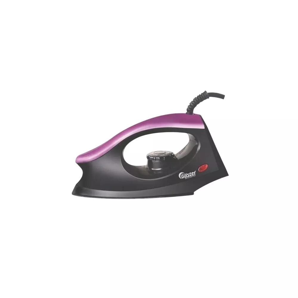 Glister Blacko Electric Iron 750 W Shock Protection Plastic