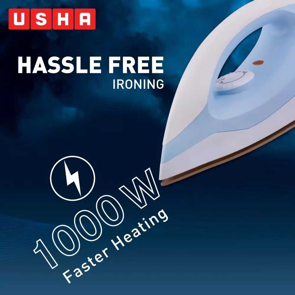 usha-1000-w-dry-iron-non-stick-teflon-coated-adjustable-5-fabric-settings-blue-white-ei3802bluewht
