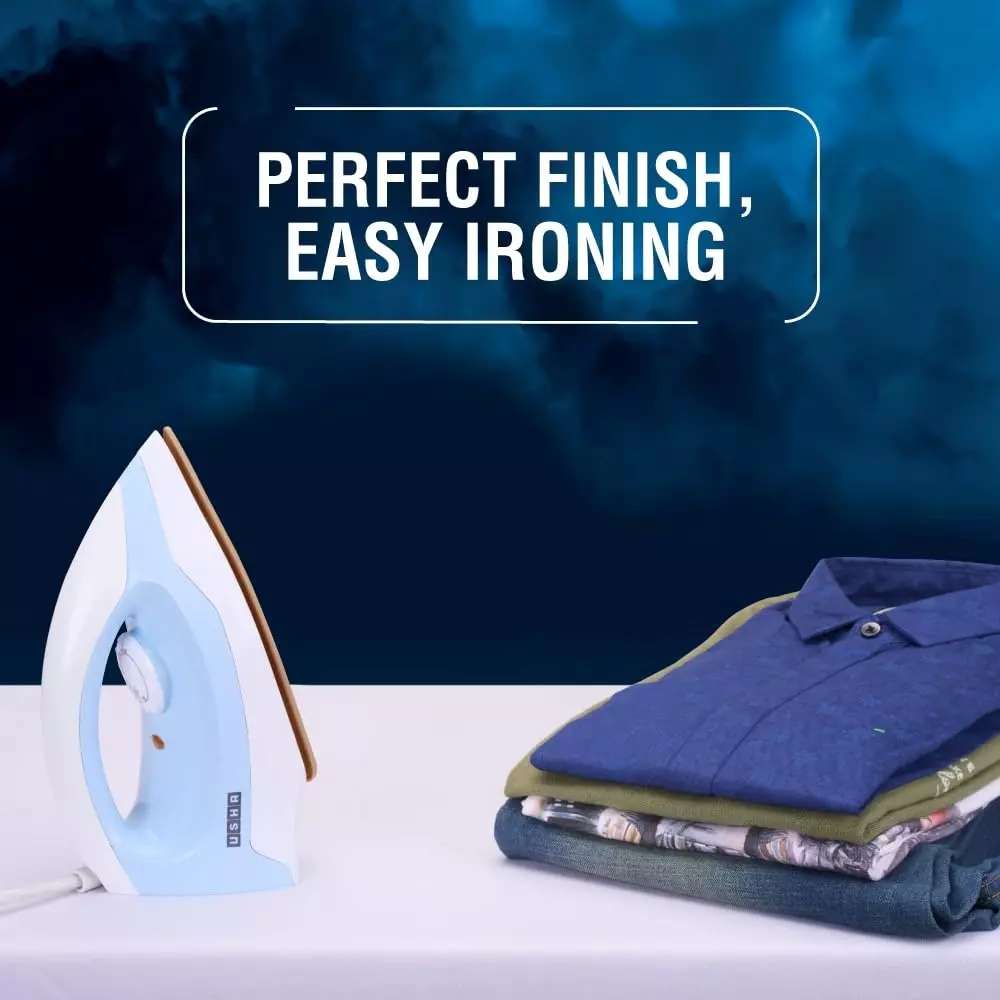 usha-1000-w-dry-iron-non-stick-teflon-coated-adjustable-5-fabric-settings-blue-white-ei3802bluewht