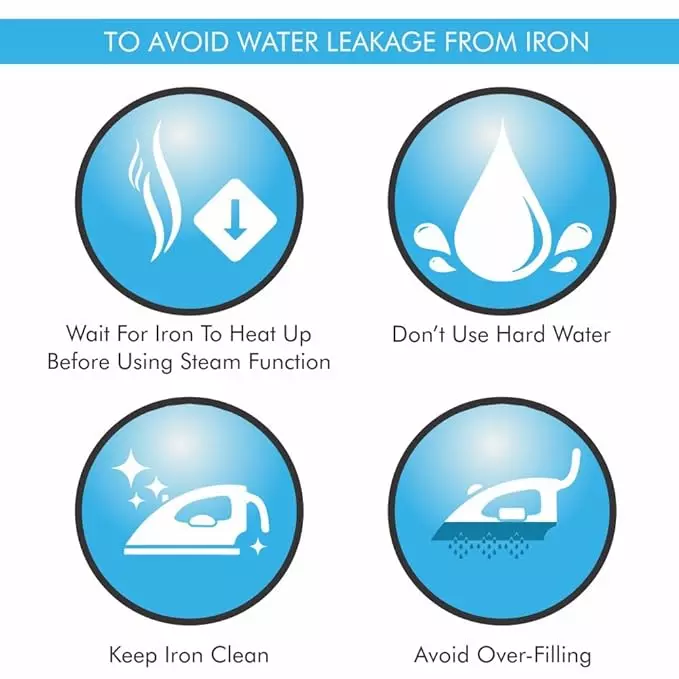 Bajaj Majesty Steam Iron 1250 W Non-Stick Coated Sole Plate and 180 ml Tank Capacity, Blue and White, MX 4 Neo